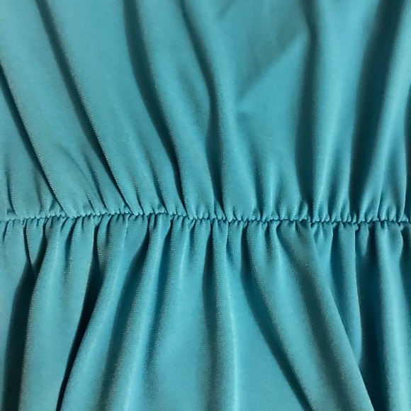 Philosophy Teal Faux Wrap Bodice Sleeveless Princess Dress, EUC, SP - Picture 10 of 12